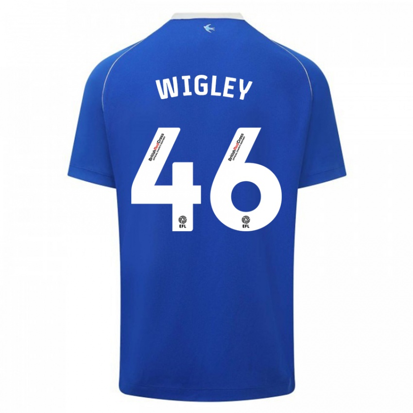 Kinder Morgan Wigley #46 Blau Heimtrikot Trikot 2023/24 T-Shirt Österreich