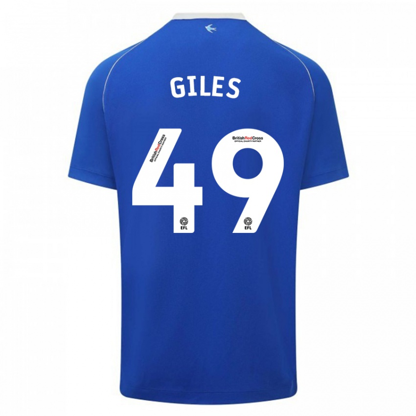 Kinder Luey Giles #49 Blau Heimtrikot Trikot 2023/24 T-Shirt Österreich