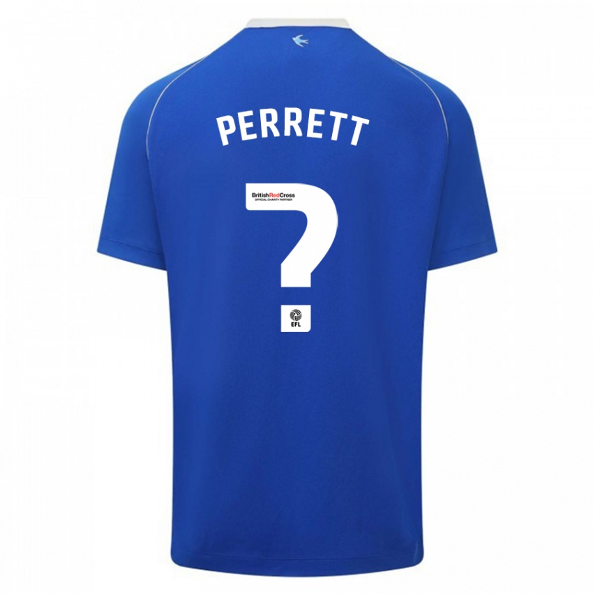 Kinder Troy Perrett #0 Blau Heimtrikot Trikot 2023/24 T-Shirt Österreich