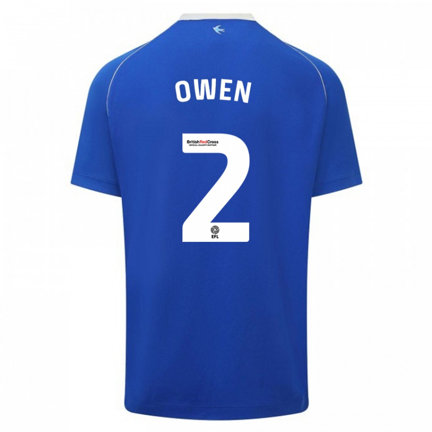 Kinder Lisa Owen #2 Blau Heimtrikot Trikot 2023/24 T-Shirt Österreich