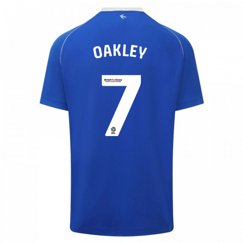 Kinder Rhianne Oakley #7 Blau Heimtrikot Trikot 2023/24 T-Shirt Österreich