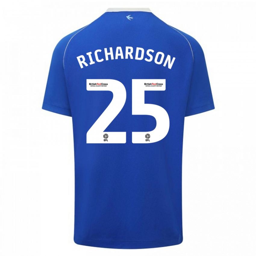 Kinder Tija Richardson #25 Blau Heimtrikot Trikot 2023/24 T-Shirt Österreich