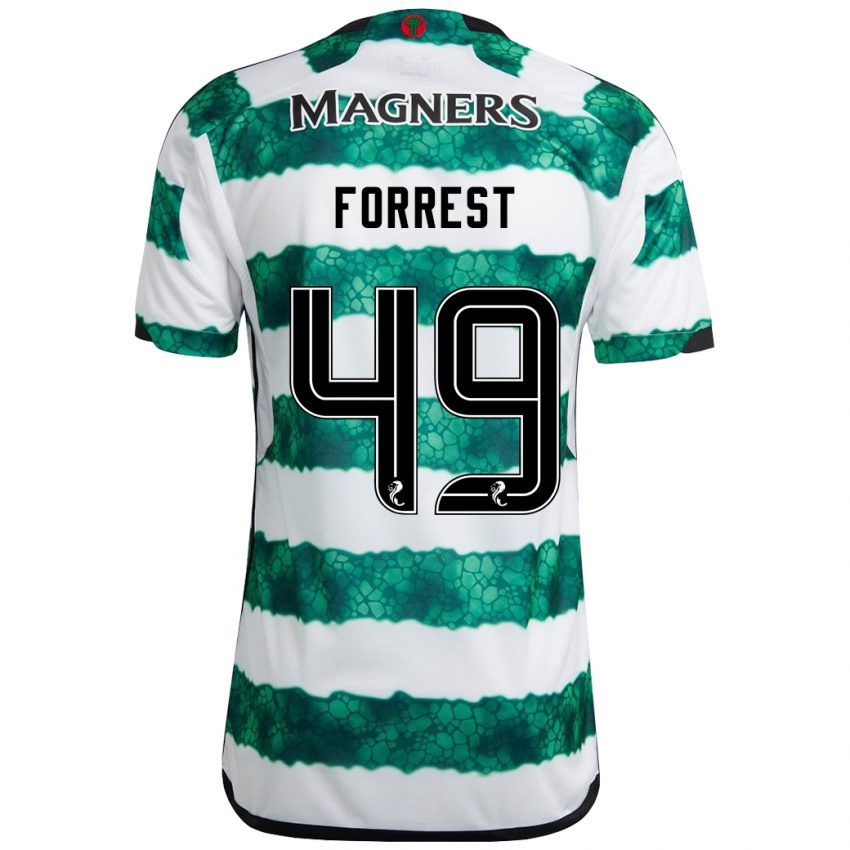 Kinder James Forrest #49 Grün Heimtrikot Trikot 2023/24 T-Shirt Österreich