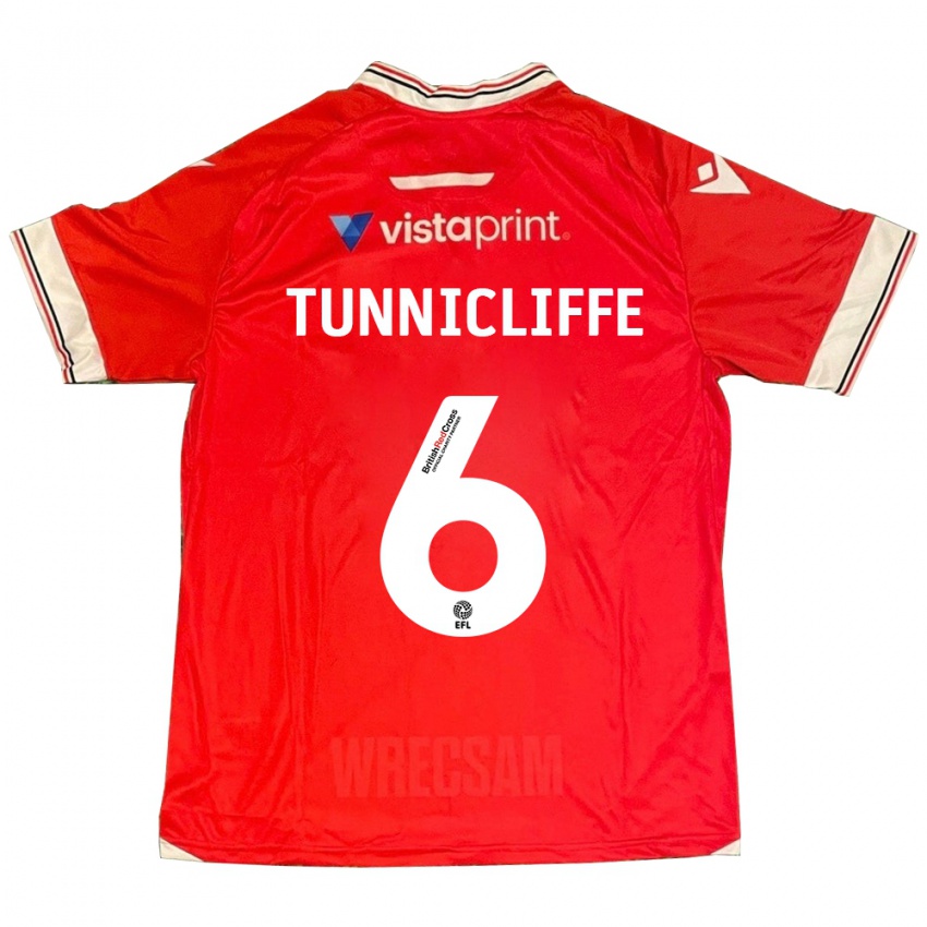 Kinder Jordan Tunnicliffe #6 Rot Heimtrikot Trikot 2023/24 T-Shirt Österreich