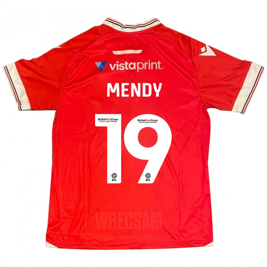 Kinder Jacob Mendy #19 Rot Heimtrikot Trikot 2023/24 T-Shirt Österreich