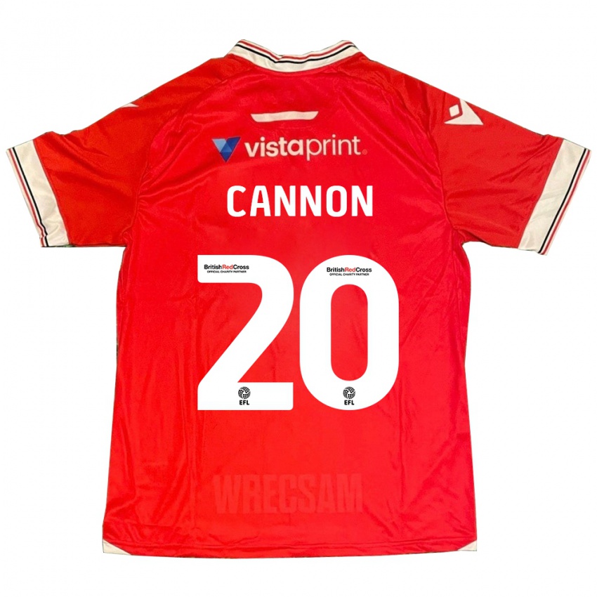 Kinder Andy Cannon #20 Rot Heimtrikot Trikot 2023/24 T-Shirt Österreich