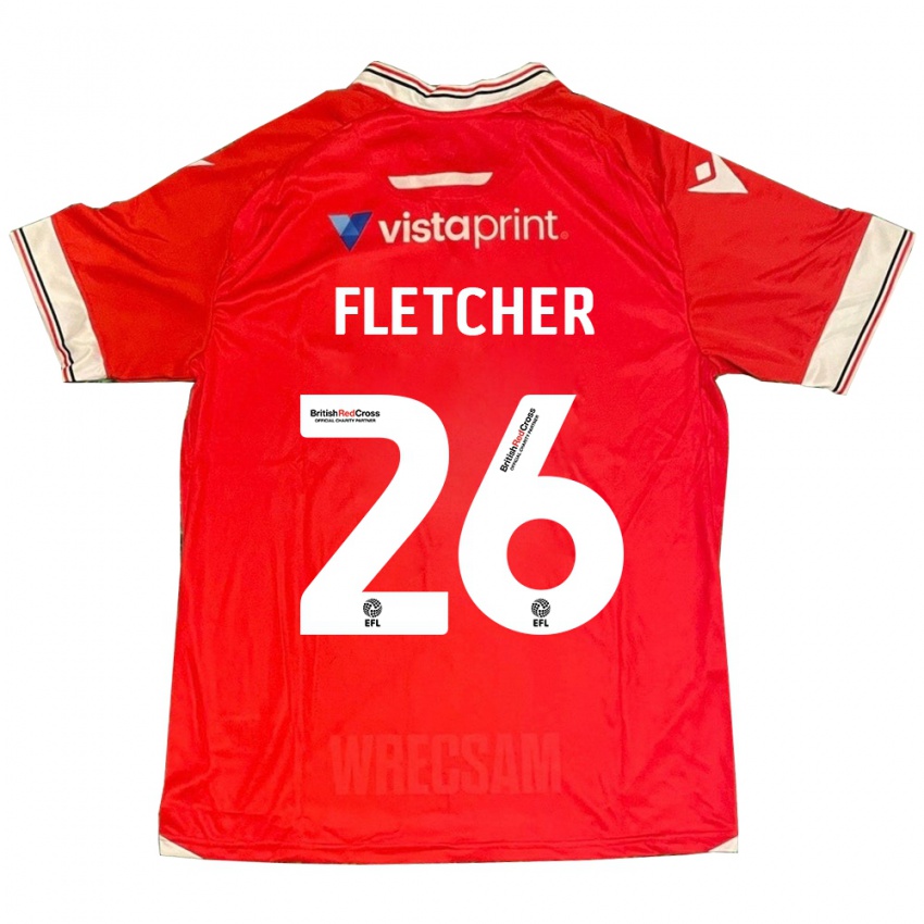 Kinder Steven Fletcher #26 Rot Heimtrikot Trikot 2023/24 T-Shirt Österreich