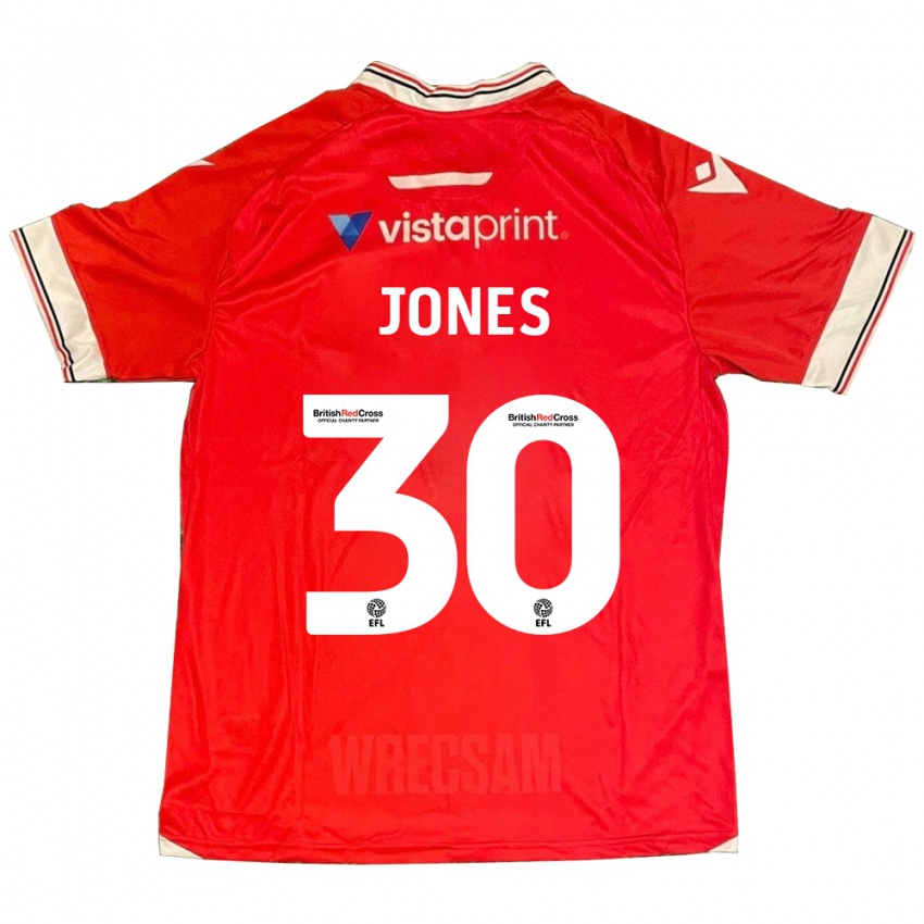 Kinder James Jones #30 Rot Heimtrikot Trikot 2023/24 T-Shirt Österreich