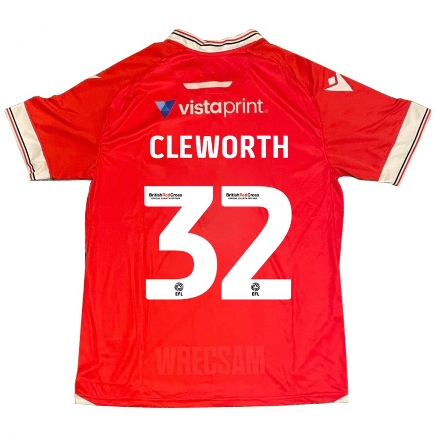 Kinder Max Cleworth #32 Rot Heimtrikot Trikot 2023/24 T-Shirt Österreich