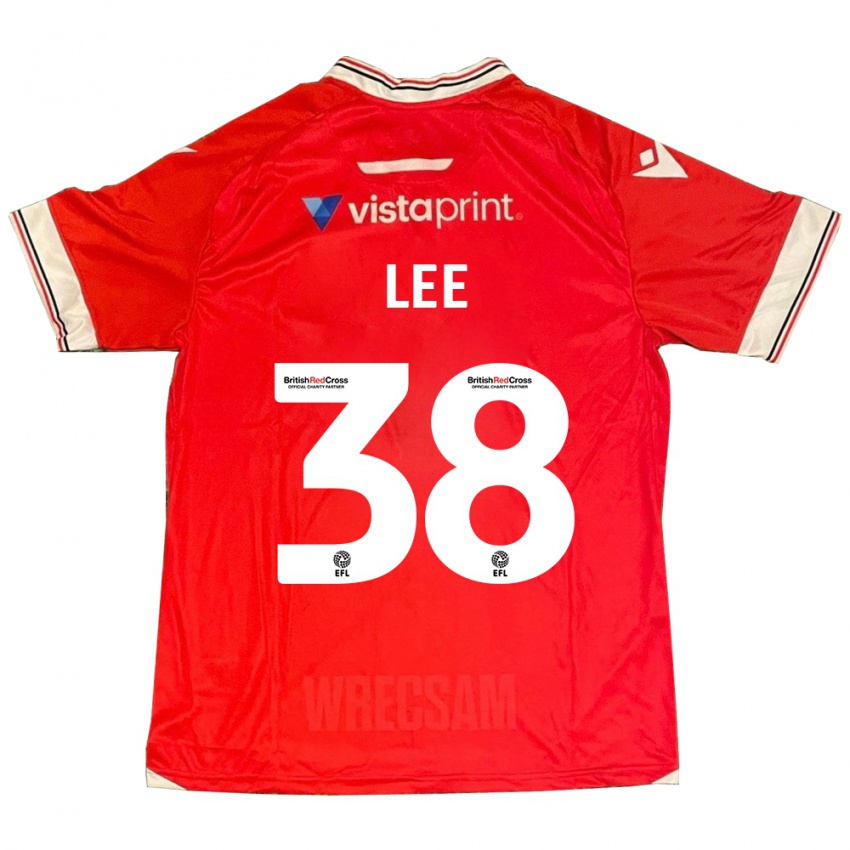 Kinder Elliot Lee #38 Rot Heimtrikot Trikot 2023/24 T-Shirt Österreich