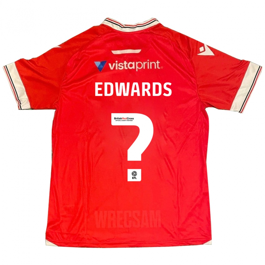 Kinder Callum Edwards #0 Rot Heimtrikot Trikot 2023/24 T-Shirt Österreich