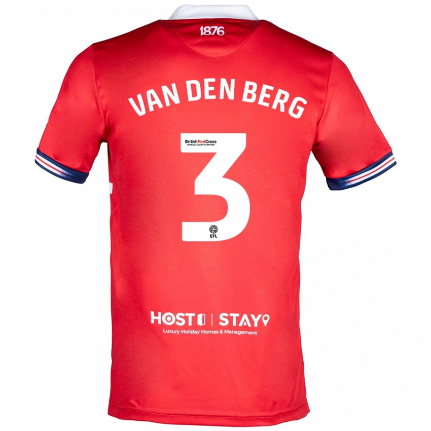 Kinder Rav Van Den Berg #3 Rot Heimtrikot Trikot 2023/24 T-Shirt Österreich