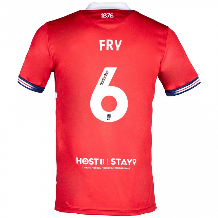 Kinder Dael Fry #6 Rot Heimtrikot Trikot 2023/24 T-Shirt Österreich