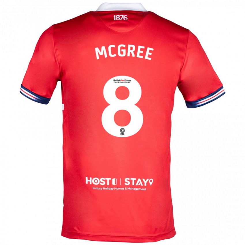 Kinder Riley Mcgree #8 Rot Heimtrikot Trikot 2023/24 T-Shirt Österreich