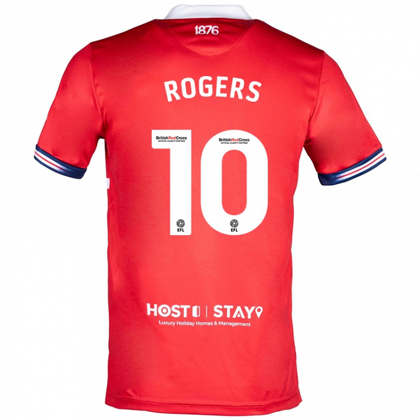 Kinder Morgan Rogers #10 Rot Heimtrikot Trikot 2023/24 T-Shirt Österreich