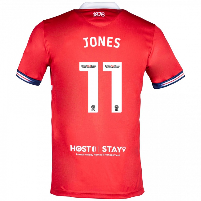 Kinder Isaiah Jones #11 Rot Heimtrikot Trikot 2023/24 T-Shirt Österreich