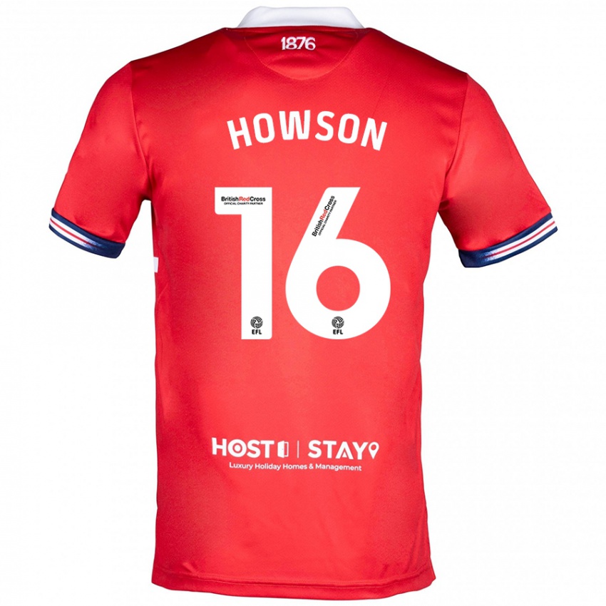 Kinder Jonathan Howson #16 Rot Heimtrikot Trikot 2023/24 T-Shirt Österreich