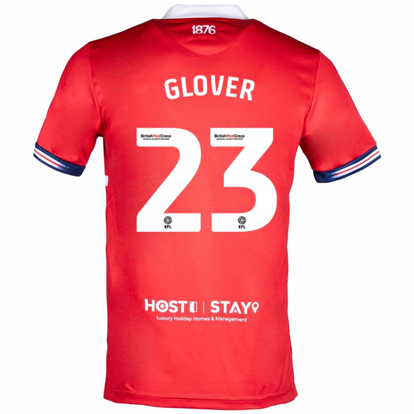 Kinder Tom Glover #23 Rot Heimtrikot Trikot 2023/24 T-Shirt Österreich