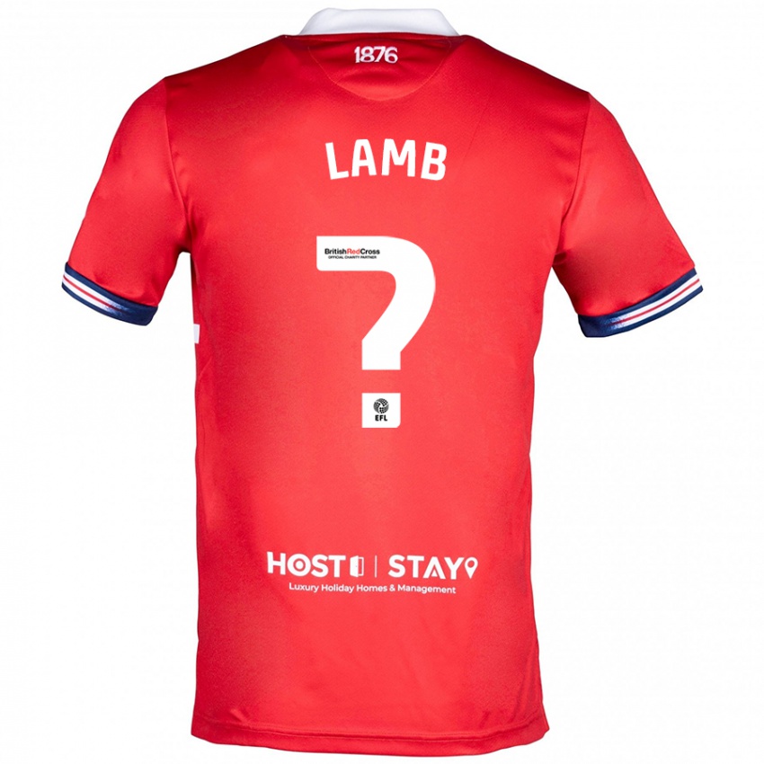 Kinder Oliver Lamb #0 Rot Heimtrikot Trikot 2023/24 T-Shirt Österreich