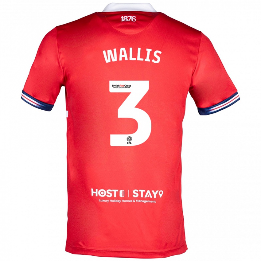 Kinder Emma Wallis #3 Rot Heimtrikot Trikot 2023/24 T-Shirt Österreich