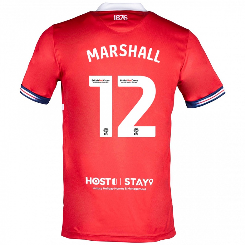 Kinder Eve Marshall #12 Rot Heimtrikot Trikot 2023/24 T-Shirt Österreich