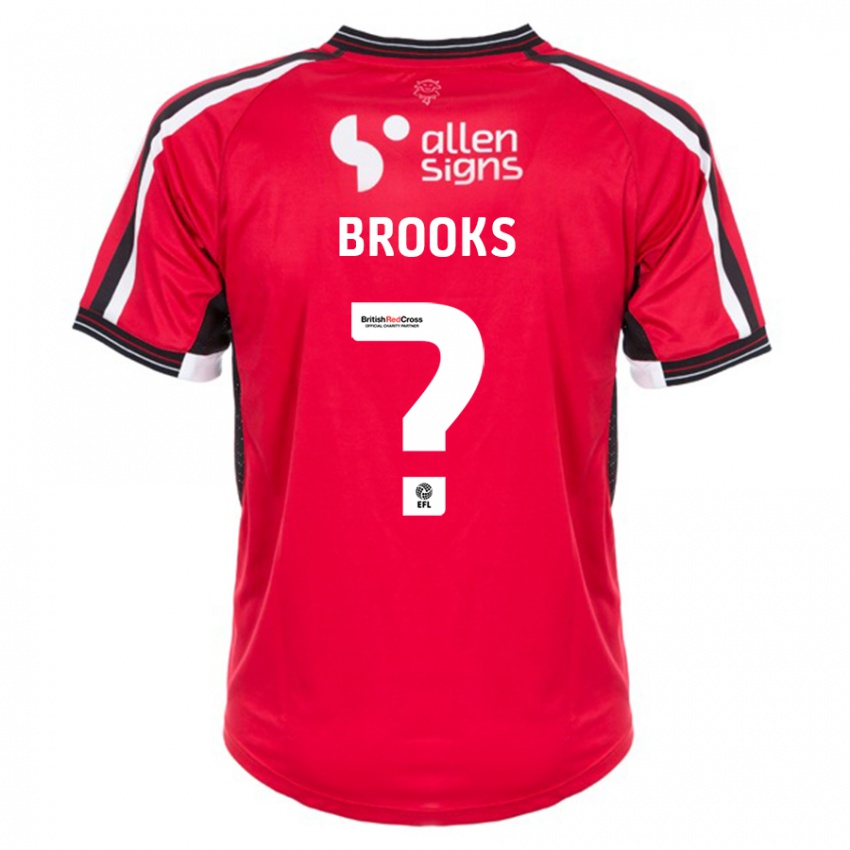 Kinder Billy Brooks #0 Rot Heimtrikot Trikot 2023/24 T-Shirt Österreich