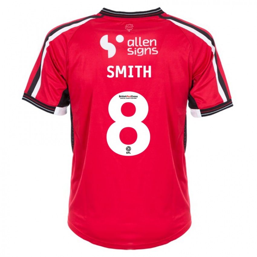 Kinder Alistair Smith #8 Rot Heimtrikot Trikot 2023/24 T-Shirt Österreich