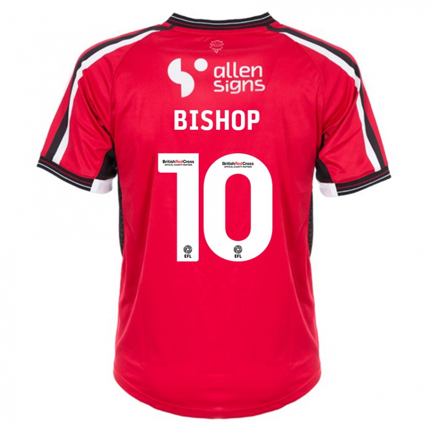 Kinder Teddy Bishop #10 Rot Heimtrikot Trikot 2023/24 T-Shirt Österreich