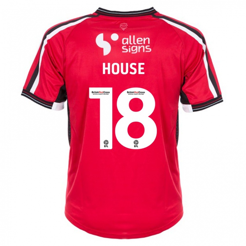 Kinder Ben House #18 Rot Heimtrikot Trikot 2023/24 T-Shirt Österreich