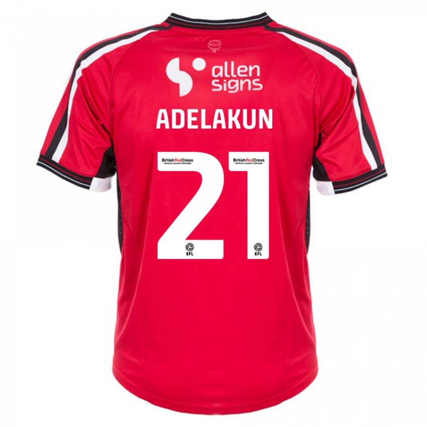 Kinder Hakeeb Adelakun #21 Rot Heimtrikot Trikot 2023/24 T-Shirt Österreich