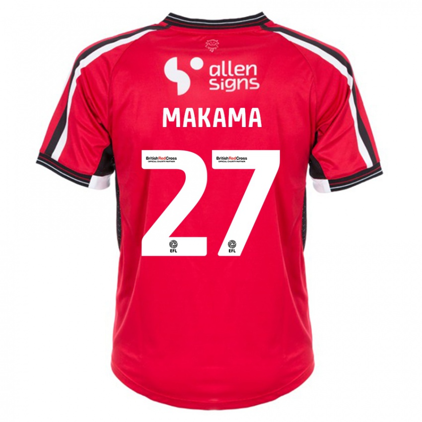 Kinder Jovon Makama #27 Rot Heimtrikot Trikot 2023/24 T-Shirt Österreich