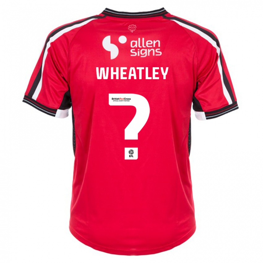 Kinder Kyrell Wheatley #0 Rot Heimtrikot Trikot 2023/24 T-Shirt Österreich