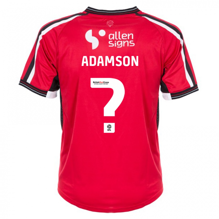 Kinder Bailey Adamson #0 Rot Heimtrikot Trikot 2023/24 T-Shirt Österreich