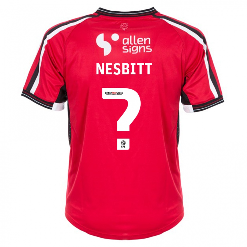 Kinder Louis Nesbitt #0 Rot Heimtrikot Trikot 2023/24 T-Shirt Österreich