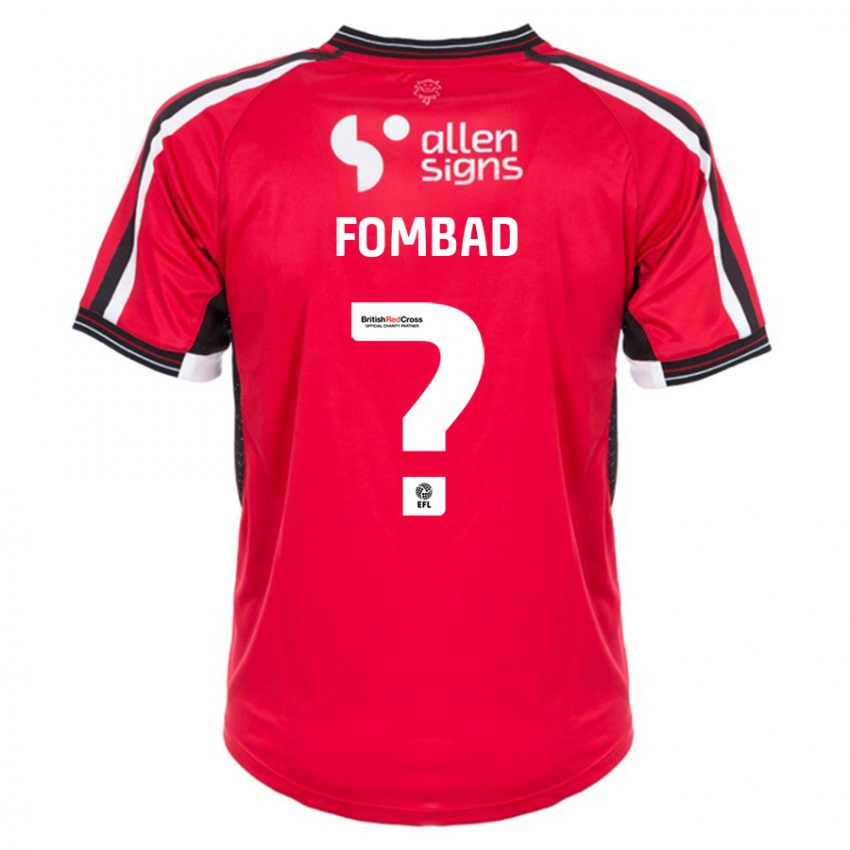 Kinder Kelly Fombad #0 Rot Heimtrikot Trikot 2023/24 T-Shirt Österreich