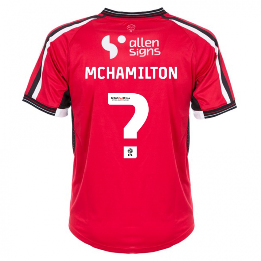 Kinder Toni Mchamilton #0 Rot Heimtrikot Trikot 2023/24 T-Shirt Österreich