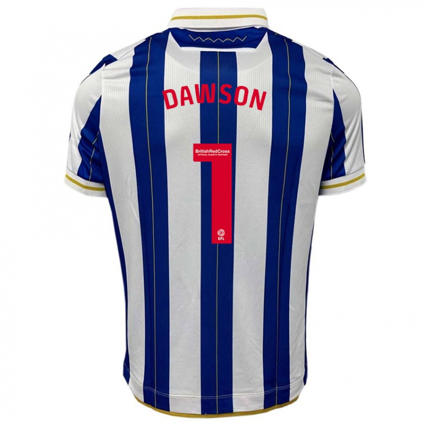 Kinder Cameron Dawson #1 Blau Weiss Heimtrikot Trikot 2023/24 T-Shirt Österreich