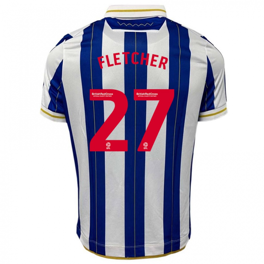 Kinder Ashley Fletcher #27 Blau Weiss Heimtrikot Trikot 2023/24 T-Shirt Österreich