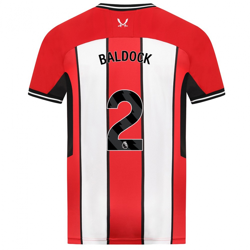 Kinder George Baldock #2 Rot Heimtrikot Trikot 2023/24 T-Shirt Österreich