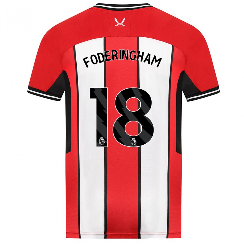 Kinder Wes Foderingham #18 Rot Heimtrikot Trikot 2023/24 T-Shirt Österreich