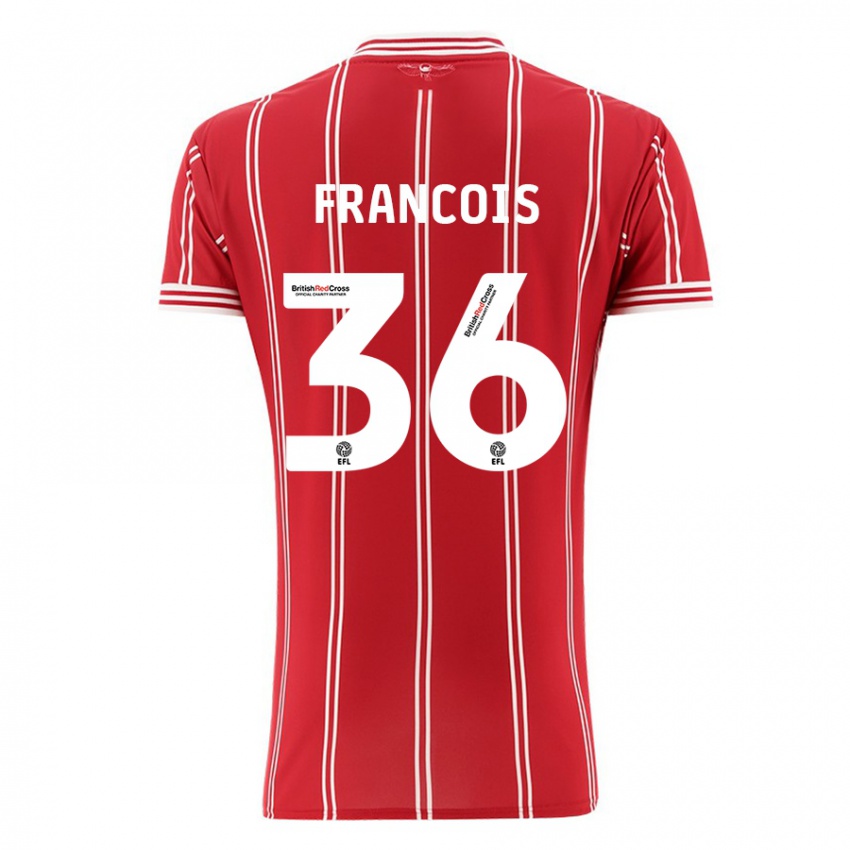 Kinder Marlee Francois #36 Rot Heimtrikot Trikot 2023/24 T-Shirt Österreich