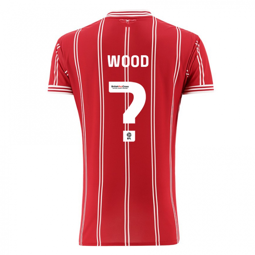 Kinder Callum Wood #0 Rot Heimtrikot Trikot 2023/24 T-Shirt Österreich