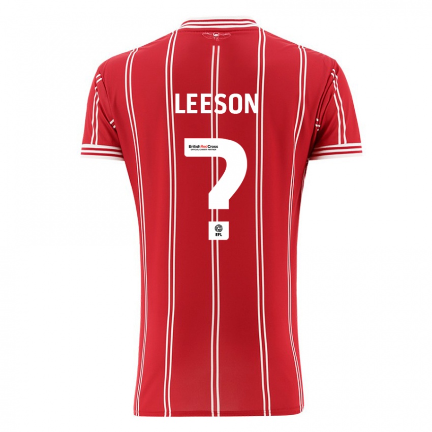 Kinder Harry Leeson #0 Rot Heimtrikot Trikot 2023/24 T-Shirt Österreich