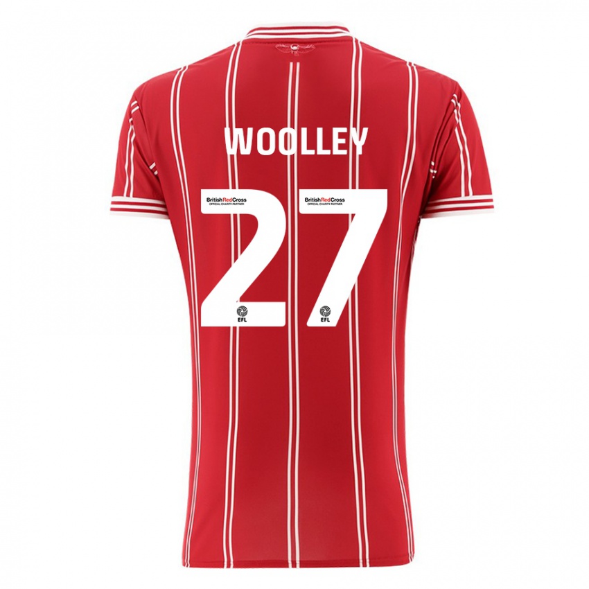 Kinder Jesse Woolley #27 Rot Heimtrikot Trikot 2023/24 T-Shirt Österreich