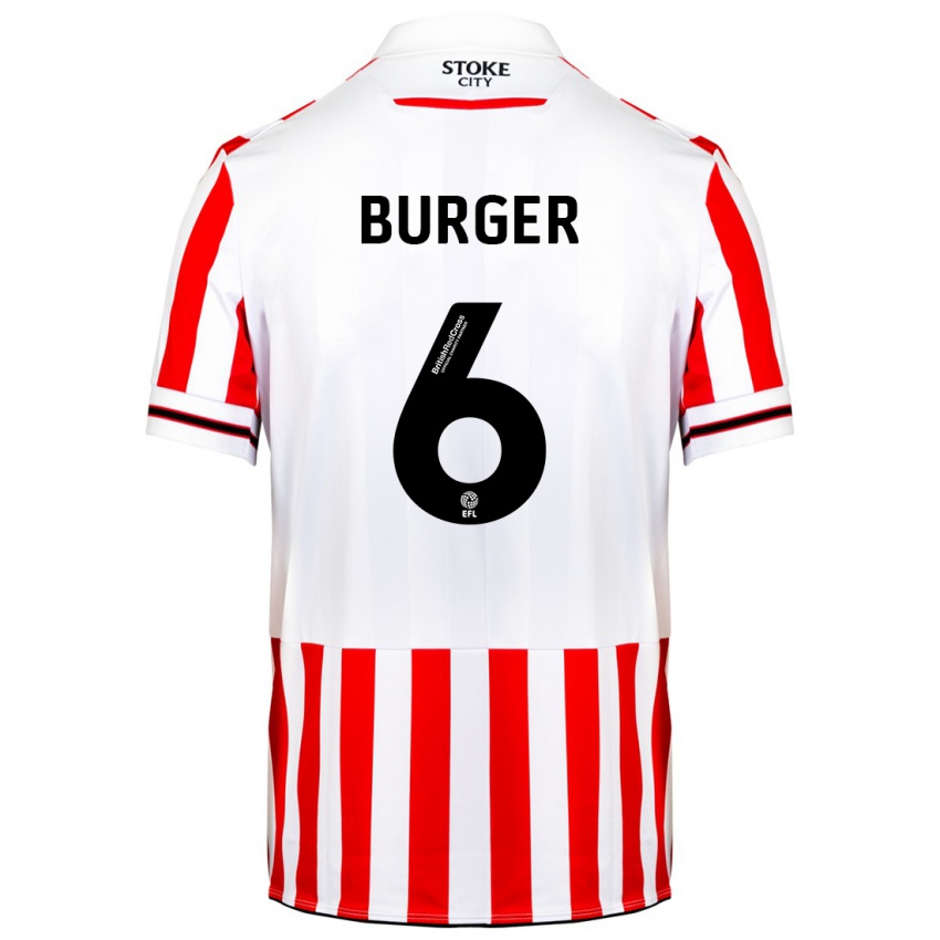 Kinder Wouter Burger #6 Rot-Weiss Heimtrikot Trikot 2023/24 T-Shirt Österreich