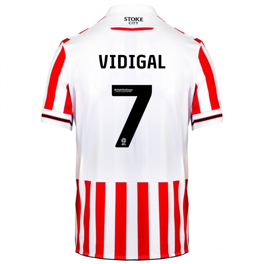 Kinder André Vidigal #7 Rot-Weiss Heimtrikot Trikot 2023/24 T-Shirt Österreich