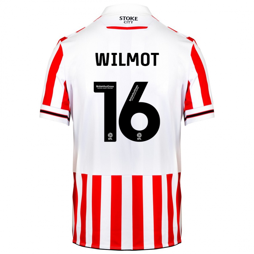 Kinder Ben Wilmot #16 Rot-Weiss Heimtrikot Trikot 2023/24 T-Shirt Österreich