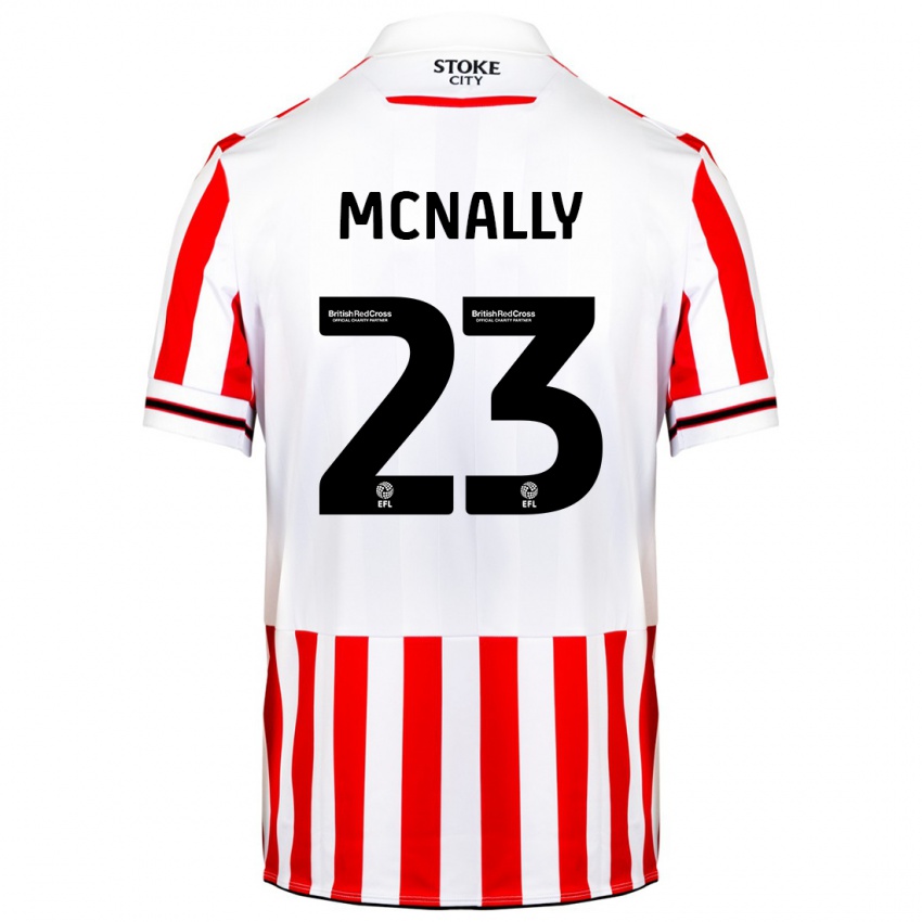 Kinder Luke Mcnally #23 Rot-Weiss Heimtrikot Trikot 2023/24 T-Shirt Österreich