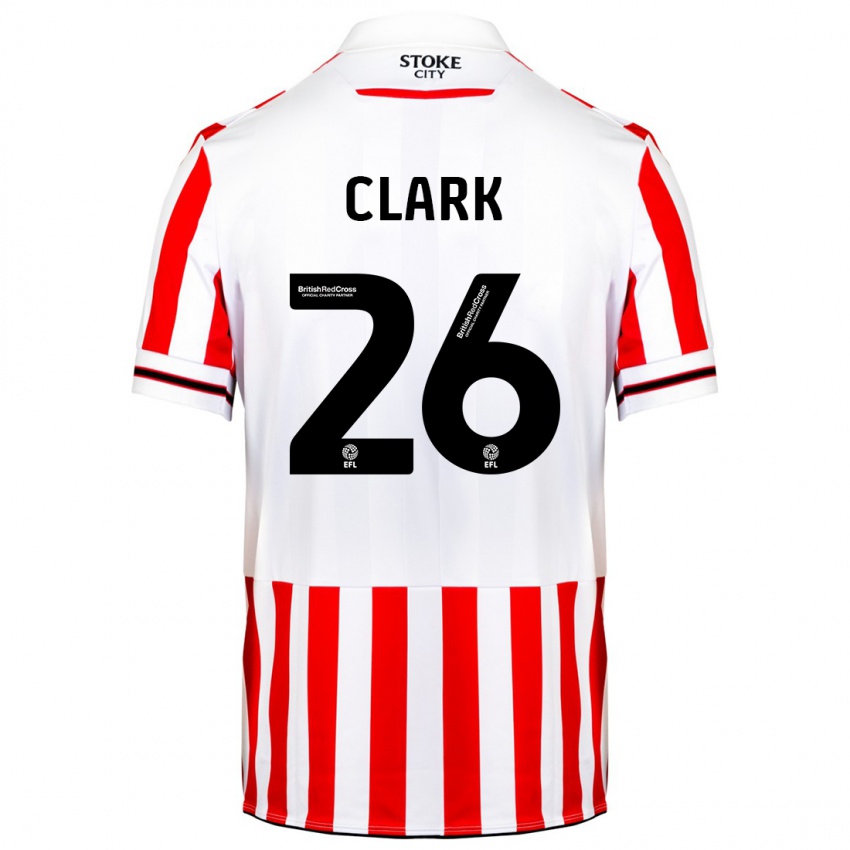 Kinder Ciaran Clark #26 Rot-Weiss Heimtrikot Trikot 2023/24 T-Shirt Österreich