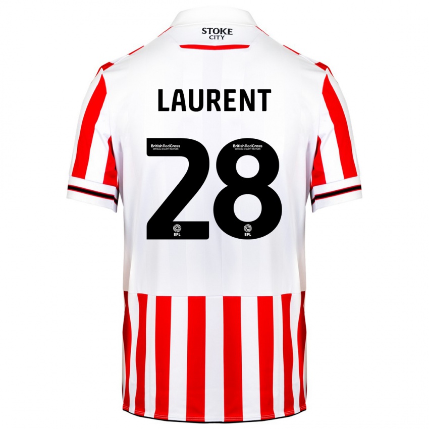 Kinder Josh Laurent #28 Rot-Weiss Heimtrikot Trikot 2023/24 T-Shirt Österreich